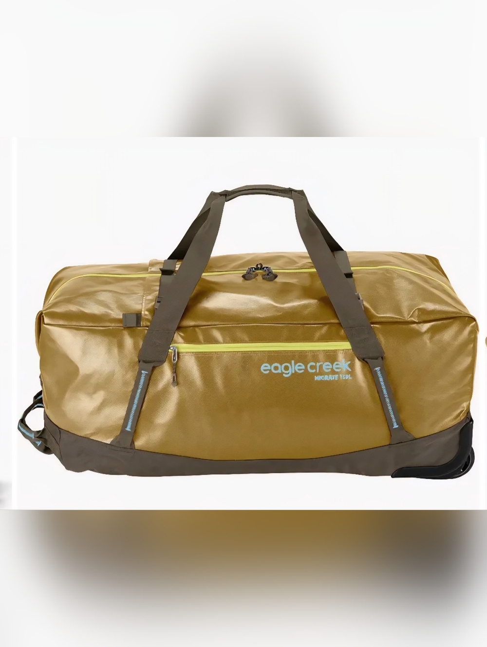 Eagle Creek Olive Green Duffel Bag with Lime Accents